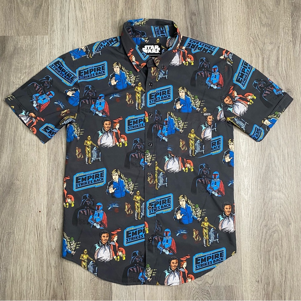 RSVLTS Star Wars Shirt Mens Size Small The Empire Strikes Back Kunuflex Black